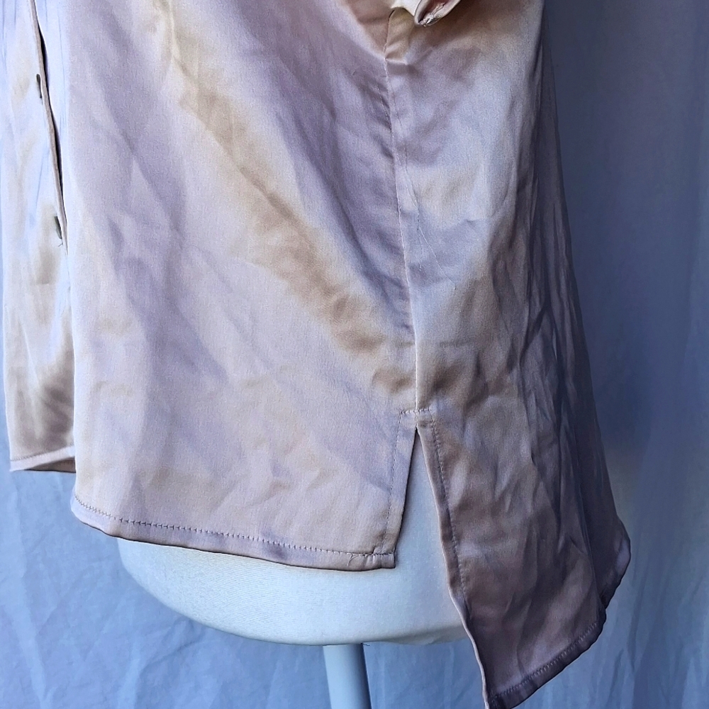 Rachel Zoe Satin Blouse in Cream - Picture 6 of 11